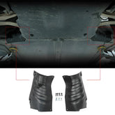 Jäähdytysnestelinjan alumiiniseosta liukulevyn suojat (1 sarja) vuosille 2020-2024 Tesla Mode Y ja 2017-2024 Model 3